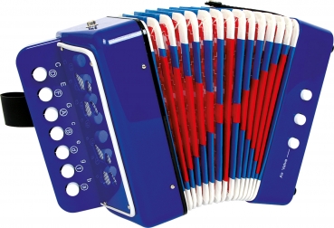 Akkordeon blau